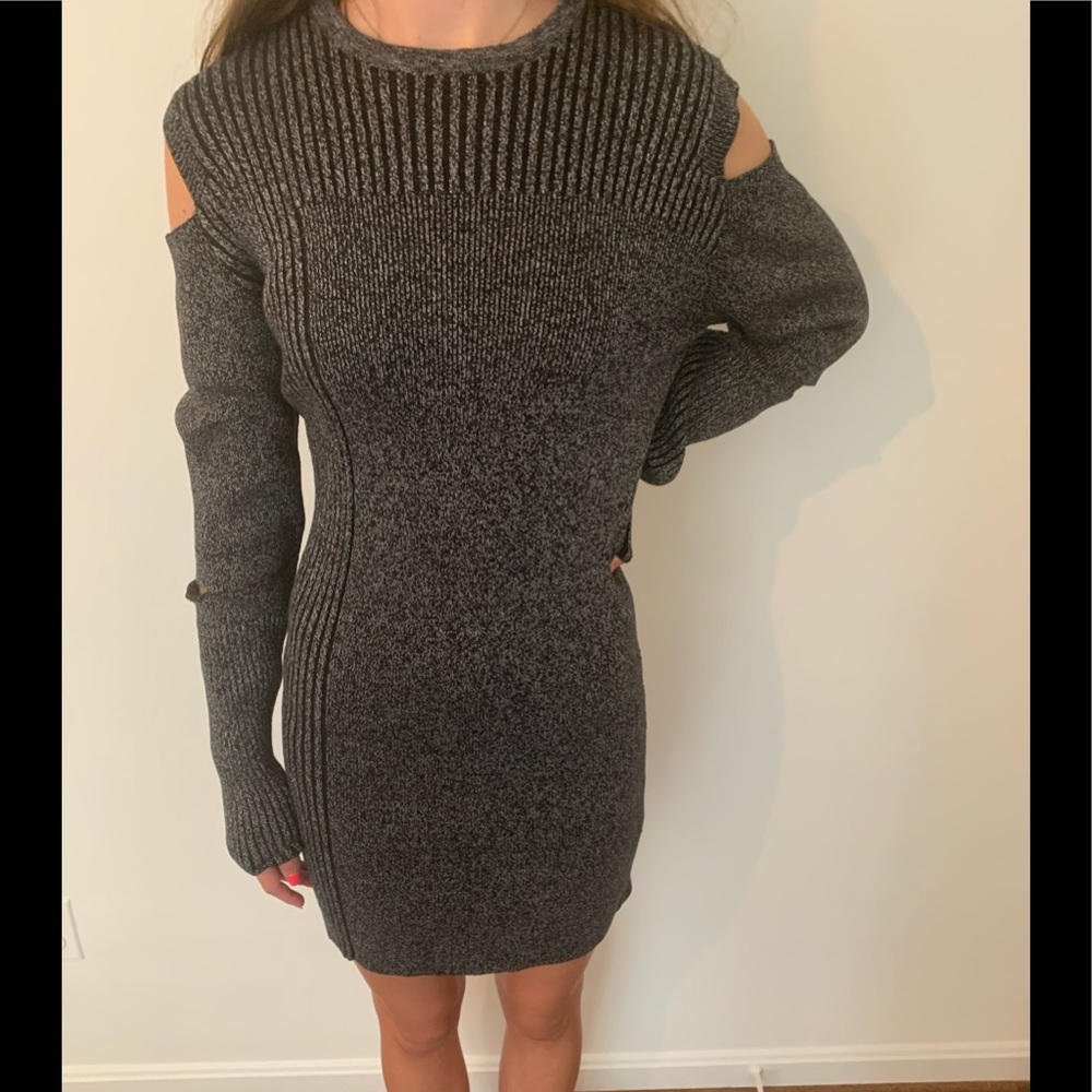 Topshop Cutout Sweater Dress